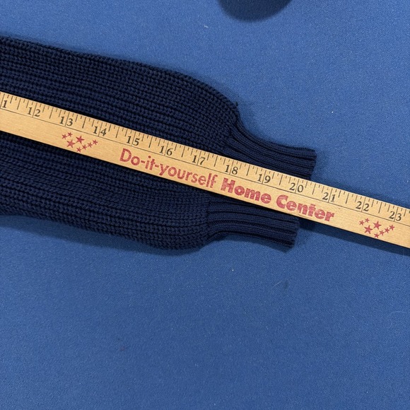 Belle By Kim Gravel Turtleneck Sweater Size L Cobalt Blue Blouson Sleeve - New - Picture 5 of 9